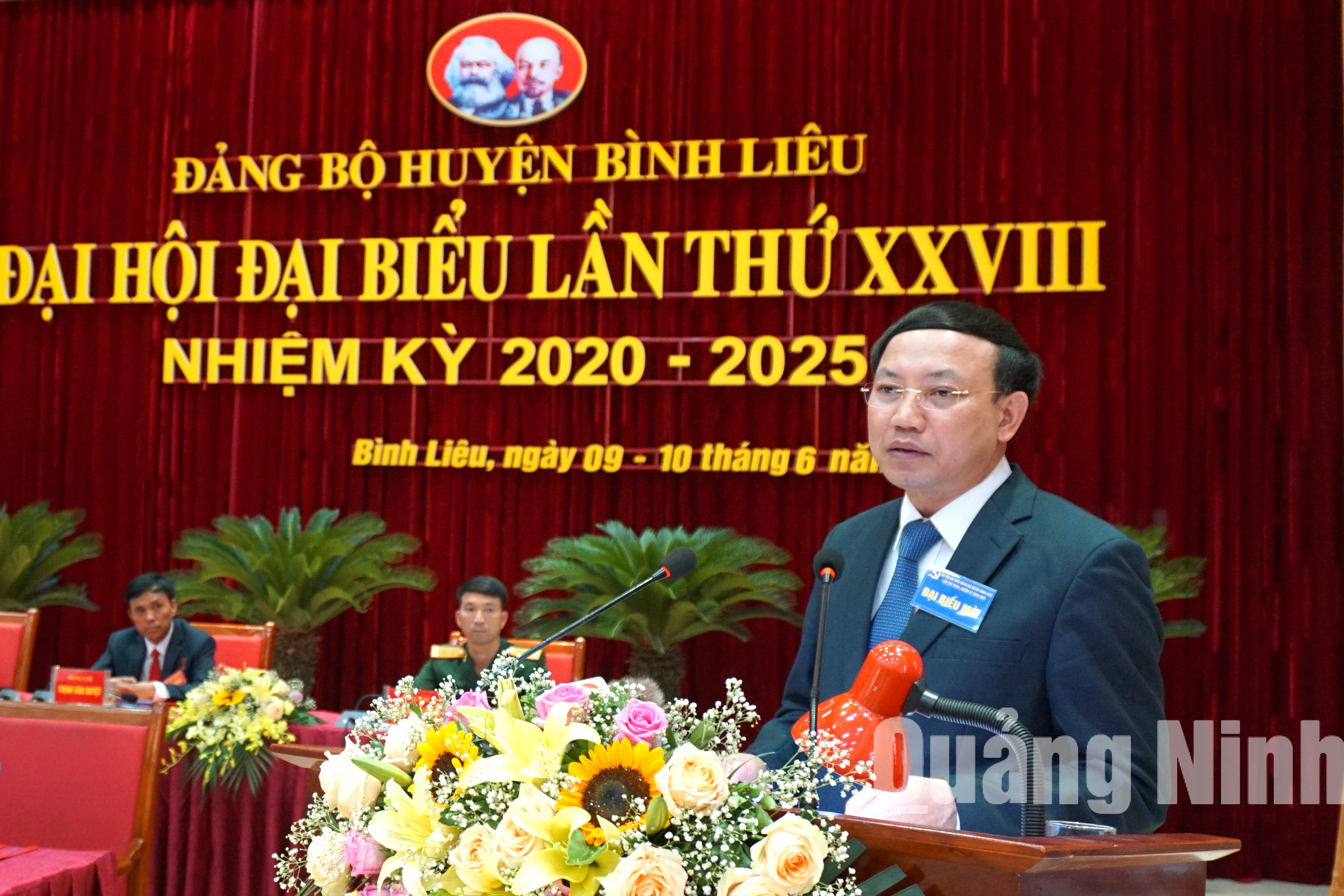 Đồng chí Nguyễn Xuân Ký, Bí thư Tỉnh ủy, Chủ tịch HĐND tỉnh, phát biểu chỉ đạo tại đại hội (6-2020). Ảnh: Nguyễn Thanh
