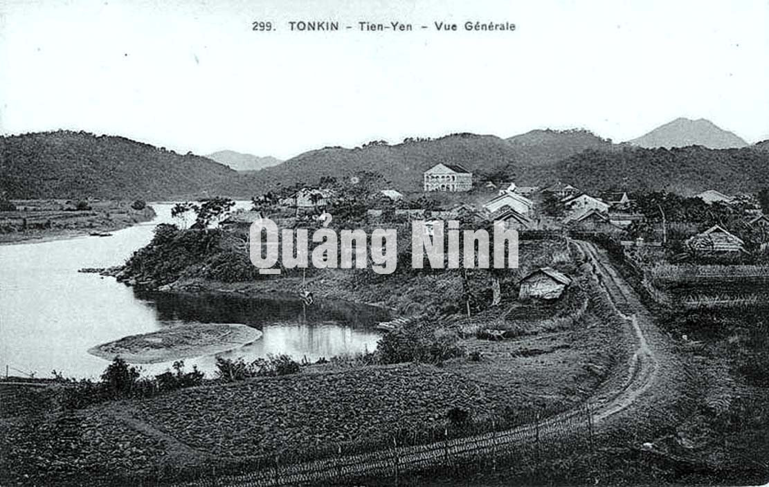 Quang cảnh thị trấn Tiên Yên những năm đầu thế kỷ XX. Ảnh: Thanh Sơn (CTV)