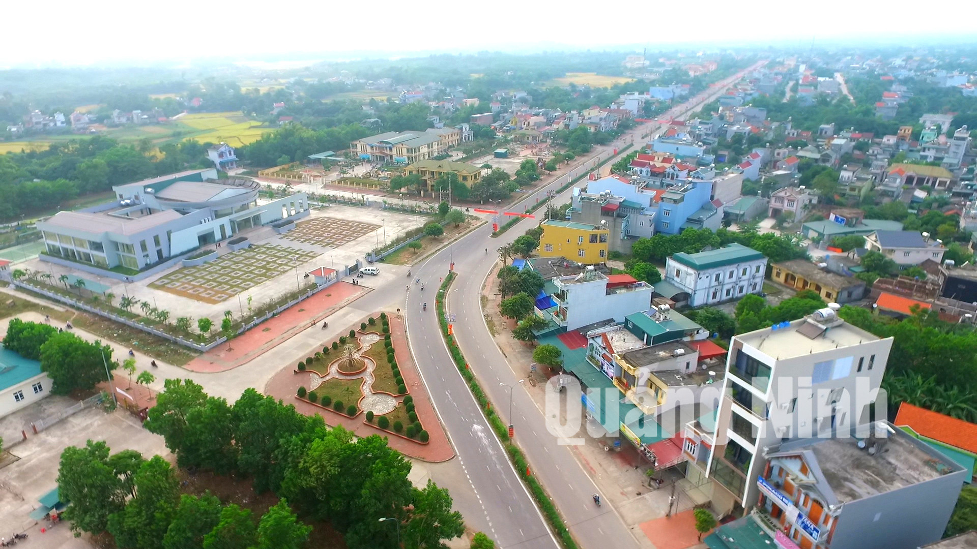 Một góc thị trấn Đầm Hà (11-2017). Ảnh: Văn Triều (Đài Đầm Hà)