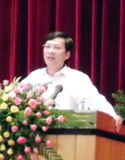 Đồng chí Nguyễn Văn Đọc, Phó Bí thư Tỉnh uỷ, Chủ tịch UBND tỉnh.  