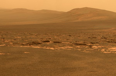 Hố Endeavour trên sao Hỏa với đường kính 22 km. Ảnh: NASA. 