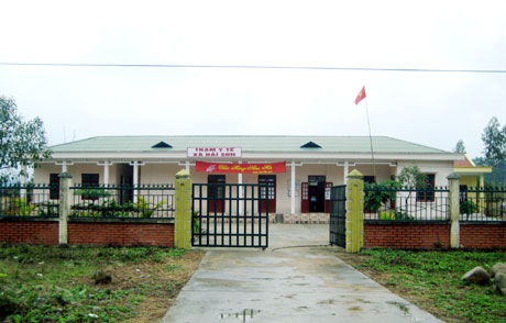 Trạm y tế xã Hải Sơn (Móng Cái) được đầu tư xây dựng khang trang.
