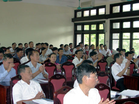 Hội nghị tập huấn, tuyên truyền về công tác PCTN tại huyện Yên Hưng.