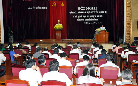 Tỉnh ủy Quảng Ninh triển khai Chỉ 03/CT-TW của Bộ Chính trị