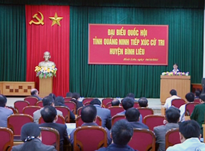 Đại biểu Quốc hội tiếp xúc cử tri huyện Bình Liêu và Ba Chẽ