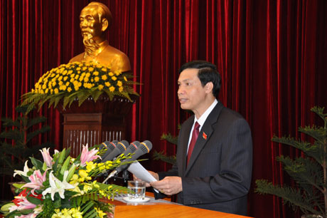 Chủ tịch HĐND tỉnh Nguyễn Đức Long phát biểu bế mạc kỳ họp