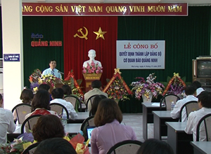 Thành lập Đảng bộ cơ quan Báo Quảng Ninh