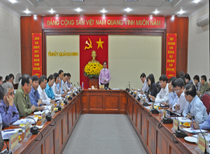 Bí thư Tỉnh ủy làm việc với lãnh đạo huyện Ba Chẽ