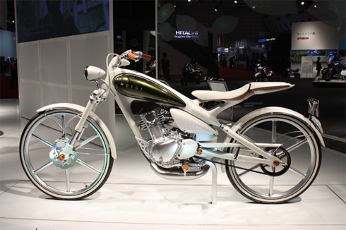 Yamaha Y125 Moegi - xe đạp lai xe máy.