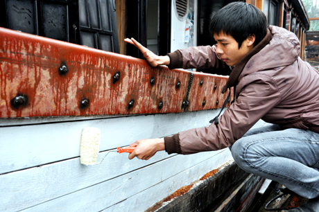 Triển khai việc sơn vỏ tàu thuận tiện cho các doanh nghiệp