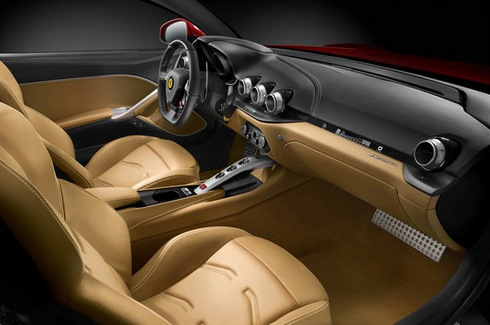 Nội thất "Human Machine Interface" của F12 Berlinetta.