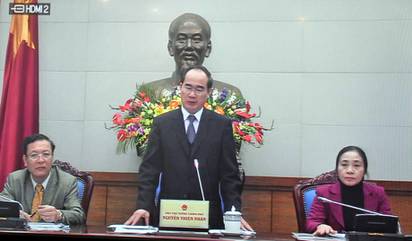 Phó Thủ Tướng Chính phủ Nguyễn Thiện Nhân kết luận hội nghị.