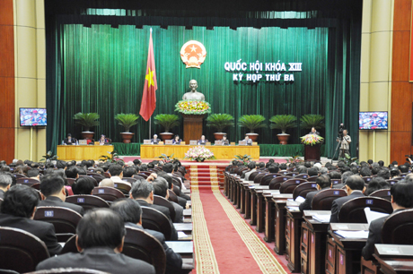 Quang cảnh Kỳ họp thứ 3, Quốc hội khóa XIII.