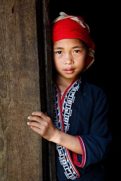 Child in a Red Dao Village in Sapa