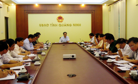 Đồng chí Đỗ Thông, Phó Chủ tịch Thường trực UBND tỉnh chủ trì.