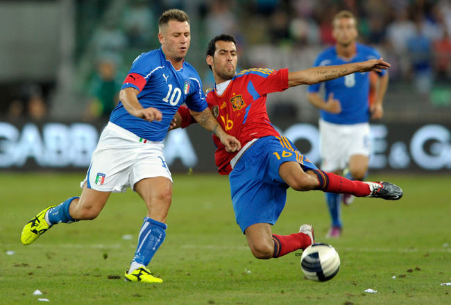 Italia từng hạ TBN trong trận giao hữu hồi tháng 8/2011 - Ảnh: Getty