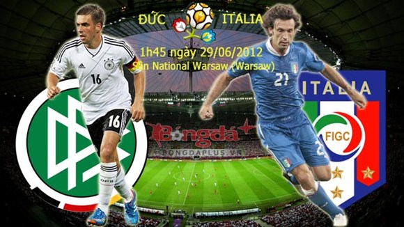 01h45 ngày 29/6, Đức vs Italia: Húc đổ học thuyết Italia