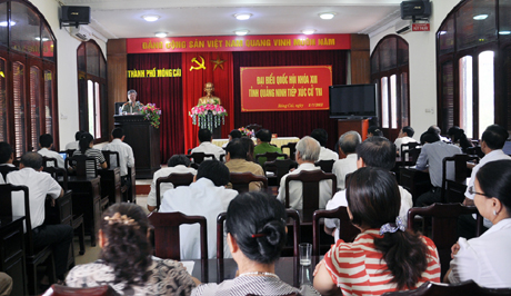 Đại biểu Quốc hội Vũ Chí Thực tiếp xúc cử tri TP Móng Cái và huyện Đầm Hà