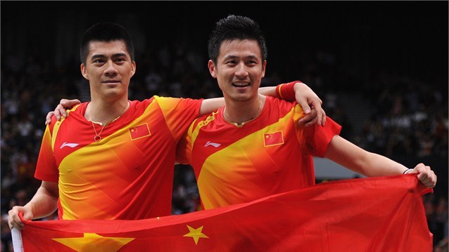 Cai Yun và Fu Haifeng giành HCV đôi nam - Ảnh Getty