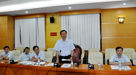 Đồng chí Huỳnh Phong Tranh, Uỷ viên TƯ Đảng, Tổng Thanh tra Chính phủ phát biểu kết luận hội nghị.