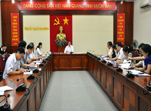 Thường trực Tỉnh ủy làm việc với các ban xây dựng Đảng, MTTQ và các đoàn thể tỉnh