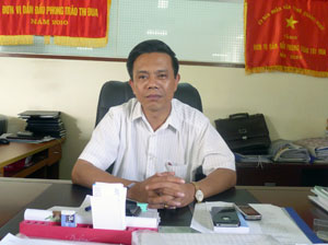 Đồng chí Hoàng Việt Dũng, Chi cục trưởng Chi cục Bảo vệ môi trường.