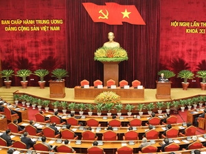 Toàn cảnh bế mạc Hội nghị. (Ảnh: Trí Dũng/TTXVN)
