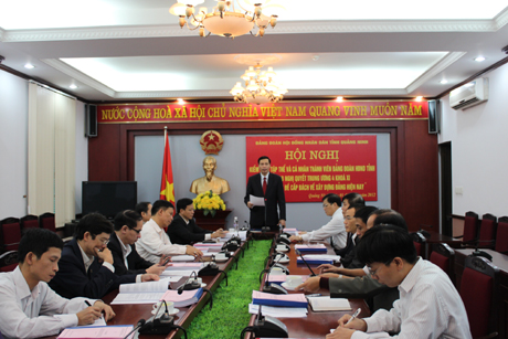 Đồng chí Nguyễn Đức Long, Phó Bí thư Tỉnh ủy, Chủ tịch HĐND tỉnh phát biểu tại hội nghị.