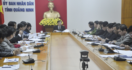 Đồng chí Nguyễn Văn Đọc, Chủ tịch UBND tỉnh, Phó Ban Chỉ đạo, Trưởng Ban Tổ chức các hoạt động kỷ niệm 50 năm Ngày thành lập tỉnh phát biểu kết luận hội nghị.