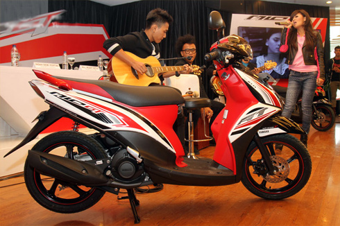 Yamaha Mio GT ra mắt tại Jakarta ngày 12/2. Ảnh: Dapurpacu.