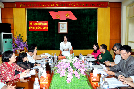 Đồng chí Vũ Thị Thu Thủy, Phó Chủ tịch UBND kết luận buổi họp bàn
