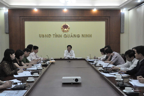 Chủ tịch UBND tỉnh Nguyễn Văn Đọc kết luận buổi làm việc