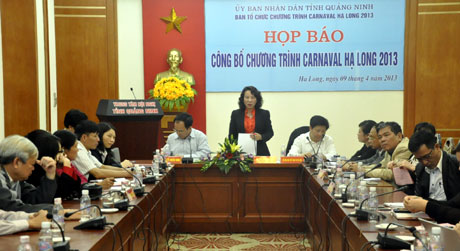 Họp báo công bố chương trình Carnaval Hạ Long 2013