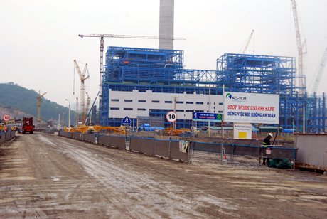 Dự án đầu tư Nhà máy Nhiệt điện Mông Dương II đang được đẩy nhanh tiến độ xây dựng.