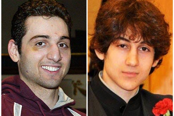 Hai anh em nghi phạm đã gây ra vụ khủng bố Boston, Tamerlan (trái) và Dzhokhar
