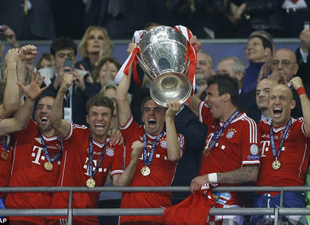 Bayern đã trở thành nhà vô địch Champions League 2012/13