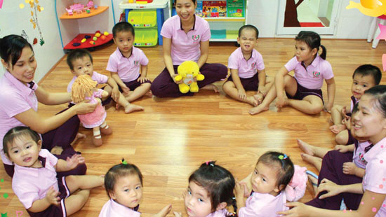 Hát múa đã trở thành bộ môn đặc trưng mẫu giáo.(Ảnh minh họa: KT)
