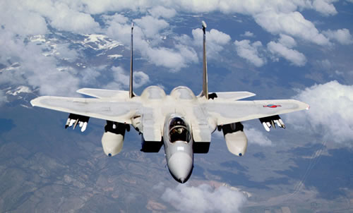  F-15K mang tên lửa Taurus KEPD - 350.