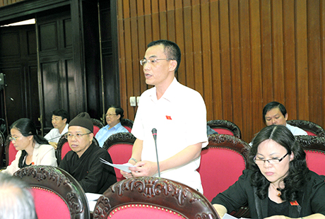 Đại biểu Trần Văn Minh đóng góp vào Dự thảo Luật Phòng, tránh và giảm nhẹ thiên tai