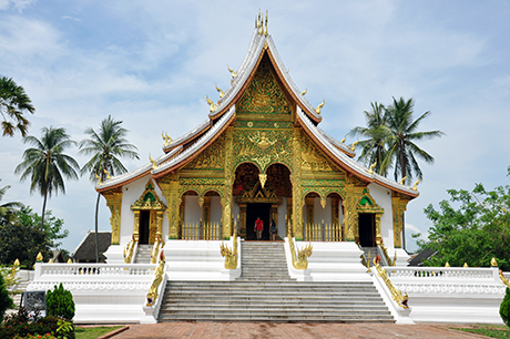 Một góc bảo tàng Quốc gia Lào tại Luang Prabang.