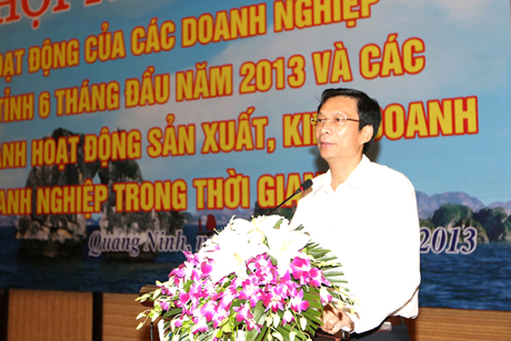 Đồng chí Nguyễn Văn Đọc Chủ tịch UBND tỉnh kết luận tại Hội nghị