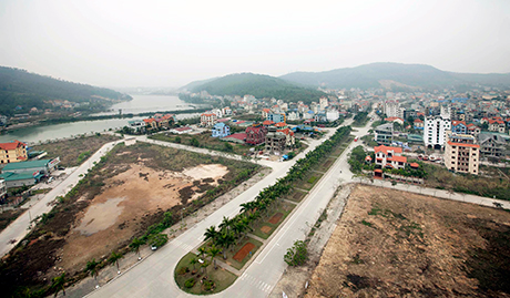Một góc Khu đô thị mới Hùng Thắng (TP Hạ Long).