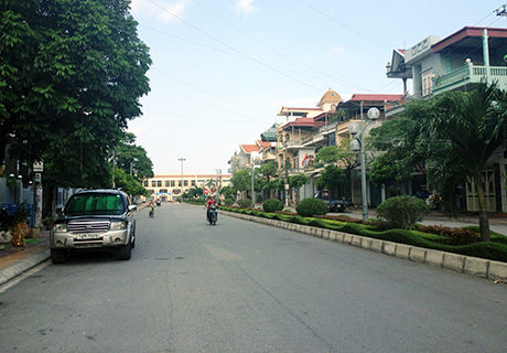 Các tuyến đường trên địa bàn phường Cẩm Trung đều rộng rãi, khang trang, sạch đẹp.