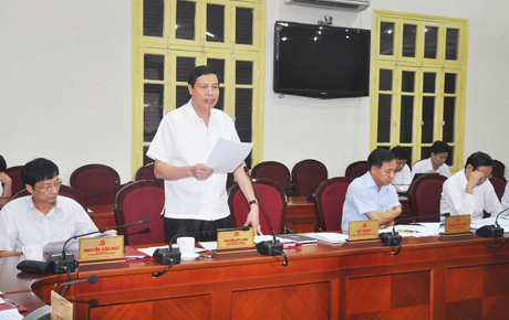 Đồng chí Nguyễn Đức Long, Phó Bí thư Tỉnh uỷ, Chủ tịch HĐND tỉnh phát biểu tại hội nghị.