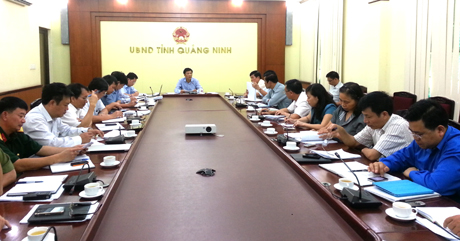 Đ/c Nguyễn Văn Đọc, Chủ tịch UBND tỉnh chủ trì buổi làm việc