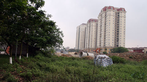 Phần đất nông nghiệp thuộc dự án vành đai 2 chưa bàn giao do vướng mắc giá đền bù