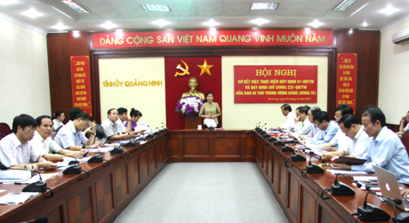 Đồng chí Đỗ Thị Hoàng, Phó Bí thư Thường trực Tỉnh ủy kết luận tại Hội nghị
