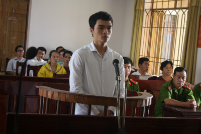 Bị cáo Trần Hữu Nam tại tòa