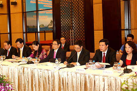 Đoàn đại biểu tỉnh Quảng Ninh dự hội đàm.