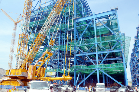 Dự án Nhà máy Nhiệt điện Mông Dương 2 đang được khẩn trương xây dựng.